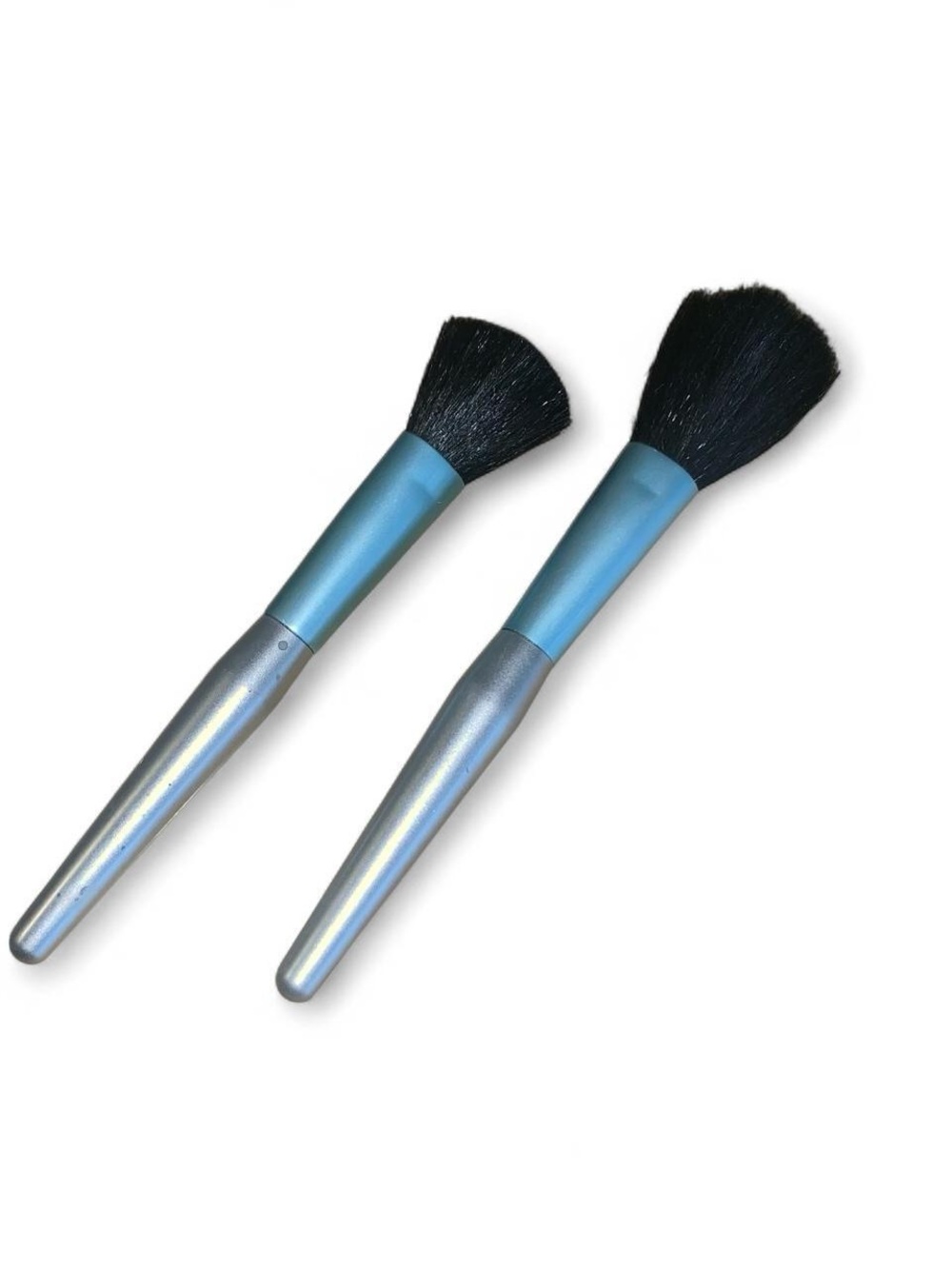 Makeup Brushes - Blue and Silver